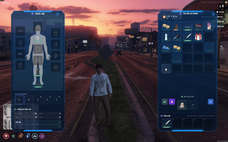 Mặc nhiều bộ đồ